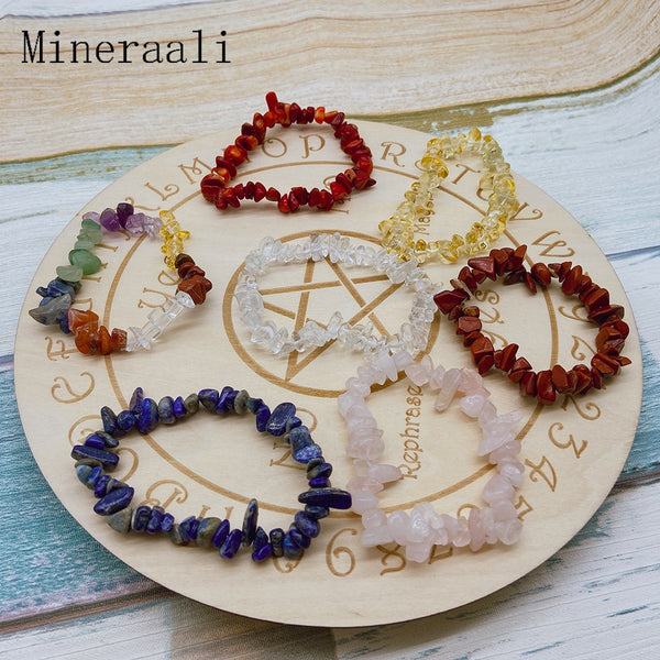 Natural Crystals 7 Chakras Stone Bracelet