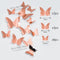 12Pcs 4D Hollow Butterfly Wall Sticker