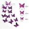 12Pcs 4D Hollow Butterfly Wall Sticker