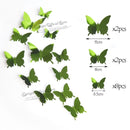 12Pcs 4D Hollow Butterfly Wall Sticker