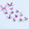 12Pcs 4D Hollow Butterfly Wall Sticker