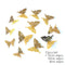 12Pcs 4D Hollow Butterfly Wall Sticker