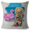 Cute Cartoon Super Mama Cushion Cover