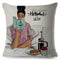 Cute Cartoon Super Mama Cushion Cover