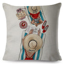 Cute Cartoon Super Mama Cushion Cover