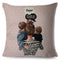 Cute Cartoon Super Mama Cushion Cover