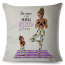 Cute Cartoon Super Mama Cushion Cover