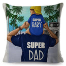 Cute Cartoon Super Mama Cushion Cover