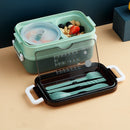 Double Layer Stainless Steel Lunch Box With Soup