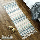 Luxury Bohemia Ethnic Style Cotton Linen Soft Carpet