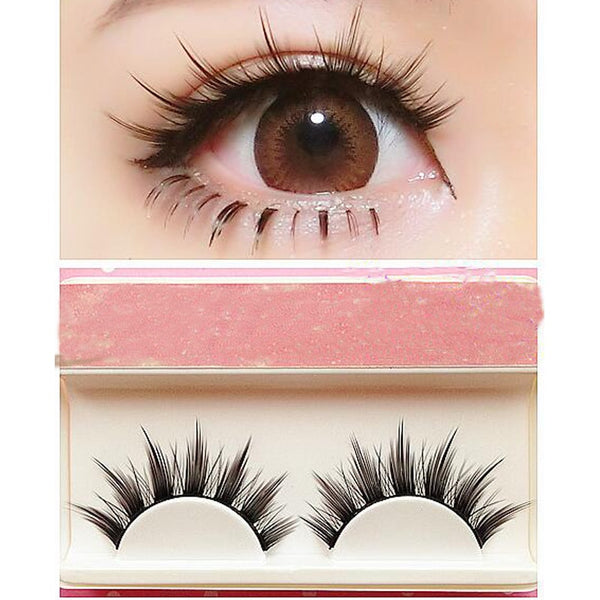 Natural Long Makeup Cross Strip Eyelashes