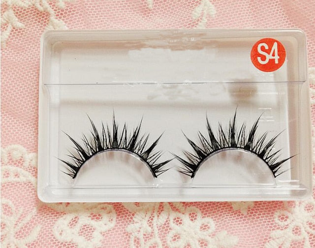 Natural Long Makeup Cross Strip Eyelashes