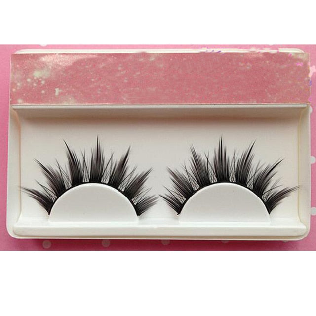 Natural Long Makeup Cross Strip Eyelashes