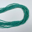 1 Strand 1mmx2mm Small Opaque Multicolor Faceted Crystal Glass Rondel Beads