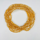 1 Strand 1mmx2mm Small Opaque Multicolor Faceted Crystal Glass Rondel Beads