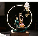 Buddha Hand Backflow Incense Burner With Led