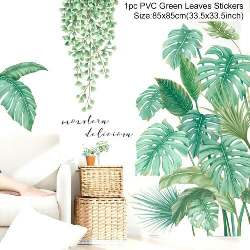 Green Leaves Wall Stickers