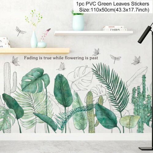 Green Leaves Wall Stickers