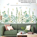 Green Leaves Wall Stickers