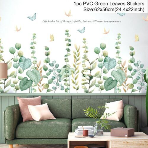 Green Leaves Wall Stickers