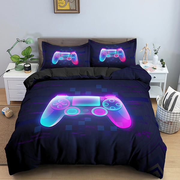 3D Printed Teens Game  Duvet Cover With Pillowcase Bedclothes