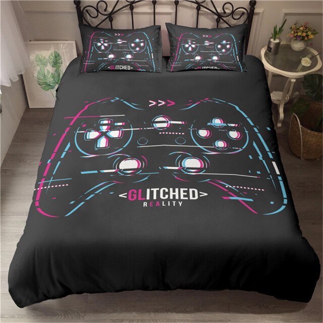 3D Printed Teens Game  Duvet Cover With Pillowcase Bedclothes