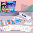 LED Light Effects Puzzle Magic 3D Drawing Pad