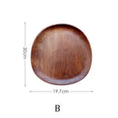 Oval Solid Wood Plate