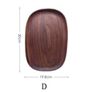 Oval Solid Wood Plate