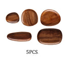 Oval Solid Wood Plate