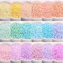 330Pcs/Bag 3mm Matte Macaroon Color Glass Seed Beads