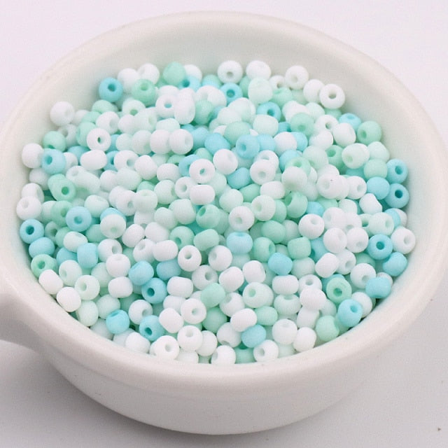 330Pcs/Bag 3mm Matte Macaroon Color Glass Seed Beads