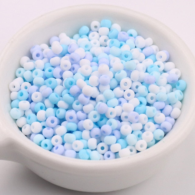 330Pcs/Bag 3mm Matte Macaroon Color Glass Seed Beads