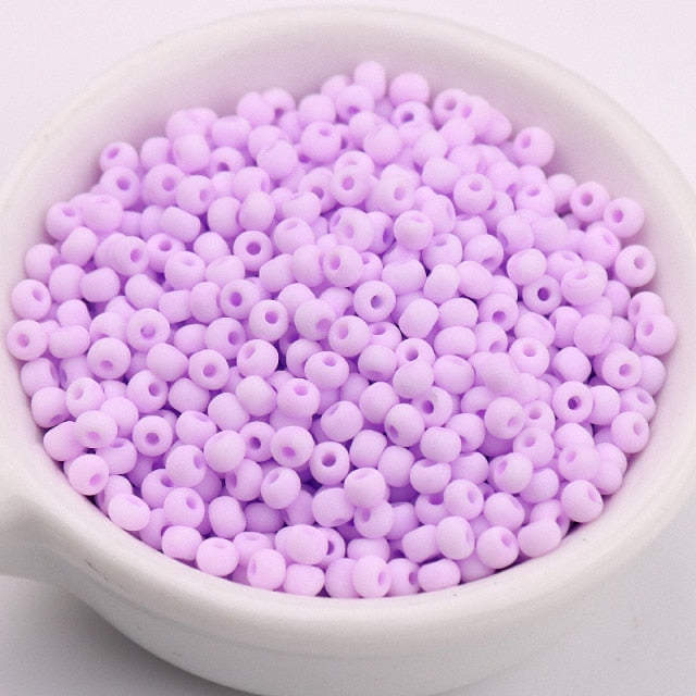 330Pcs/Bag 3mm Matte Macaroon Color Glass Seed Beads