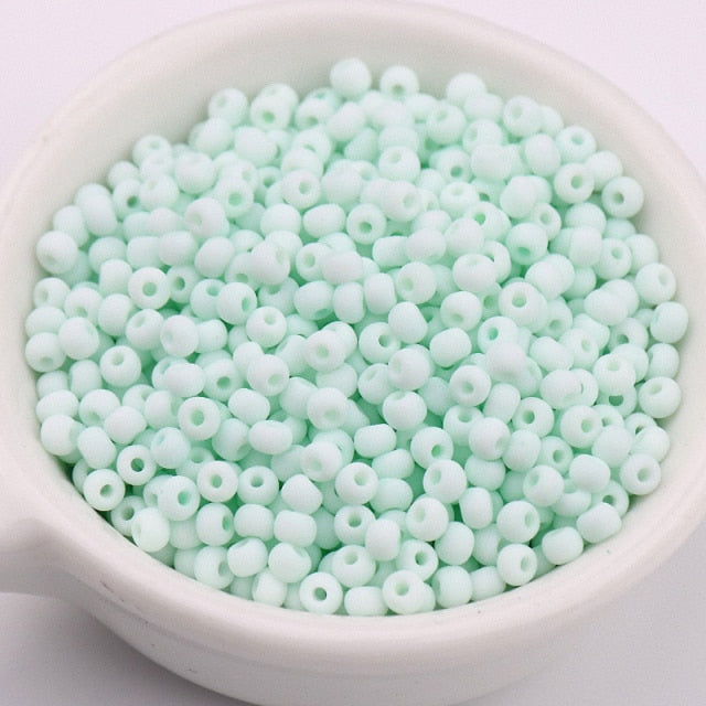 330Pcs/Bag 3mm Matte Macaroon Color Glass Seed Beads