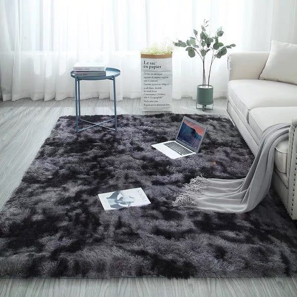 Nordic Lounge Fluffy Non-slip Mixed Dyed Carpet