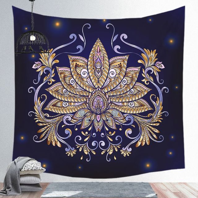 Starry Night Galaxy Decor Psychedelic Tapestry