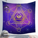 Starry Night Galaxy Decor Psychedelic Tapestry