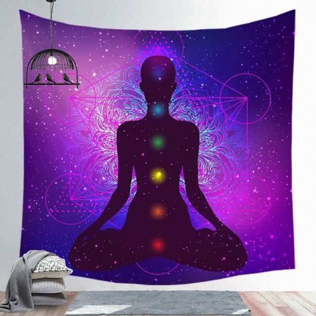 Starry Night Galaxy Decor Psychedelic Tapestry