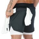 Camo 2 In 1 Double-deck Quick Dry GYM Sport Shorts