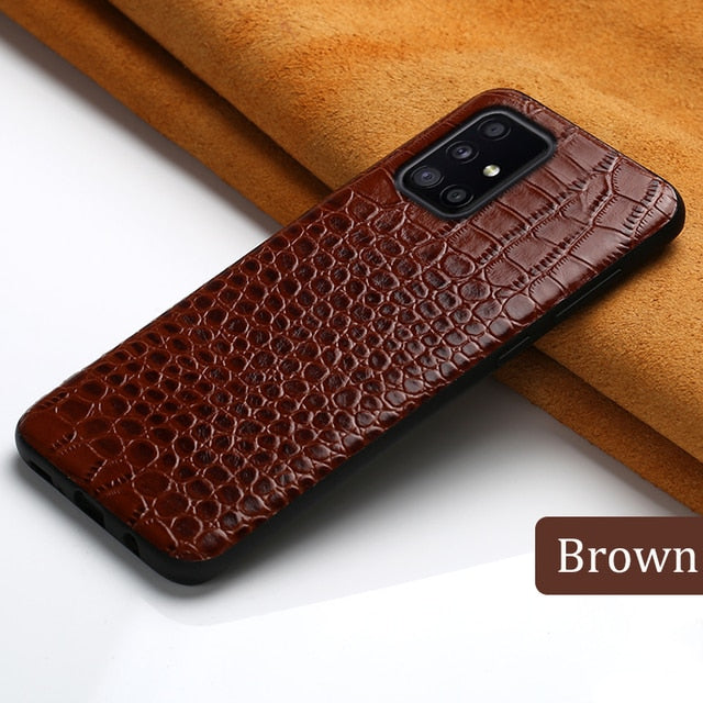 Genuine Leather Cover Case for Samsung Galaxy