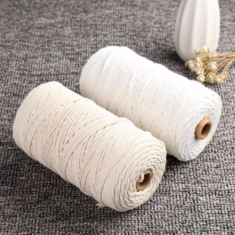 Durable 200m White Cotton Twisted Craft String