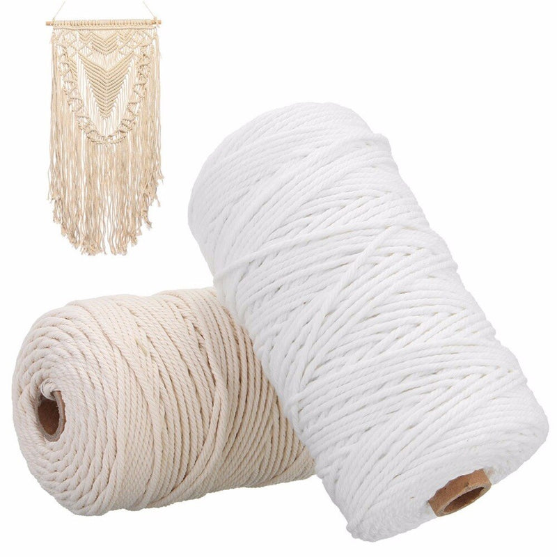 Durable 200m White Cotton Twisted Craft String