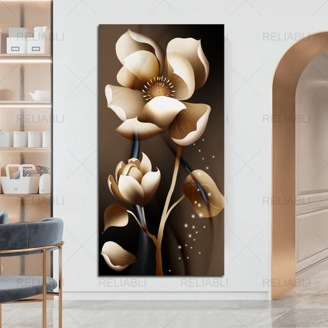 Luxury Gold Lines Modern Posters and Prints