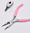 Cute Pink Color Handle Anti-slip Splicing and Fixing Jewelry Pliers