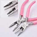 Cute Pink Color Handle Anti-slip Splicing and Fixing Jewelry Pliers