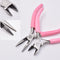 Cute Pink Color Handle Anti-slip Splicing and Fixing Jewelry Pliers