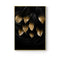 Nordic Golden Abstract Leaf Flower Wall Art