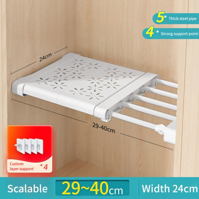 Adjustable Wardrobe Storage Shelves