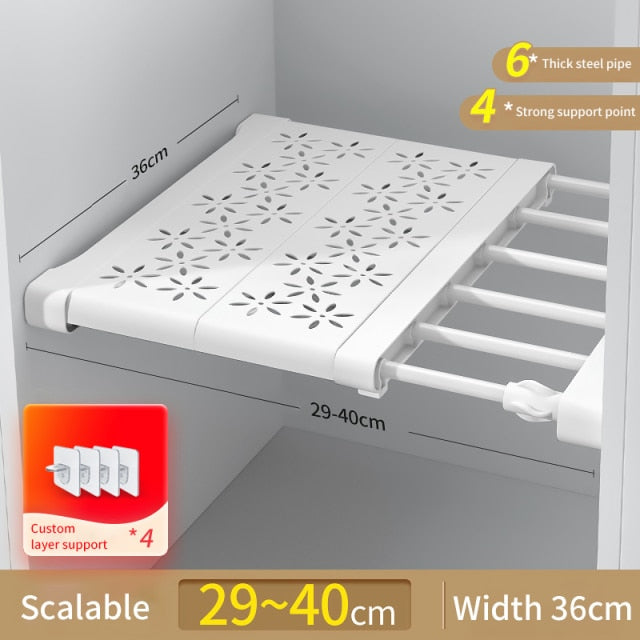 Adjustable Wardrobe Storage Shelves